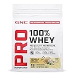 GNC Pro Performance 100% Whey Protein Powder 2.0, Fast Absorbing for Muscle Strength and Recovery, Vanilla, 12 Servings