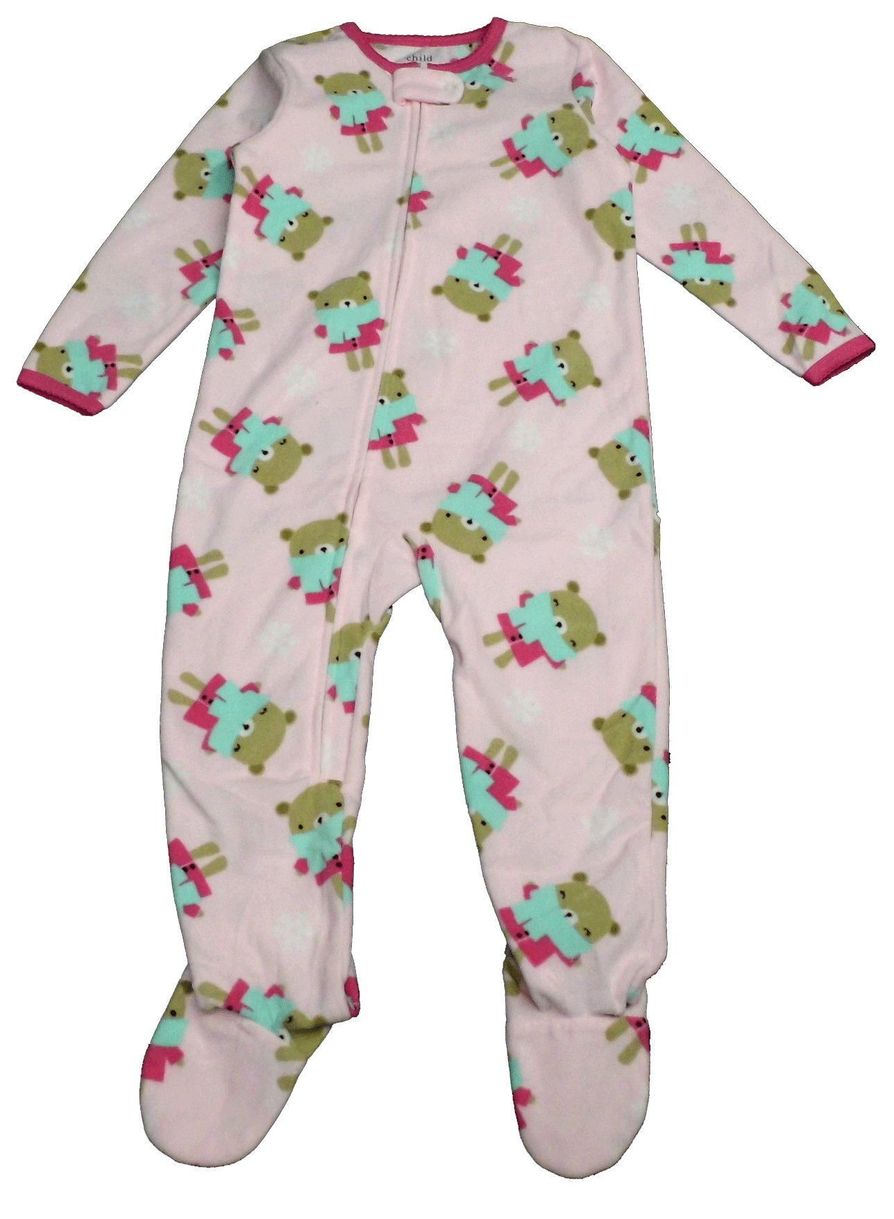 Carter'sChild of Mine Made Little Girls' Toddler Microfleece Blanket Sleeper Pink