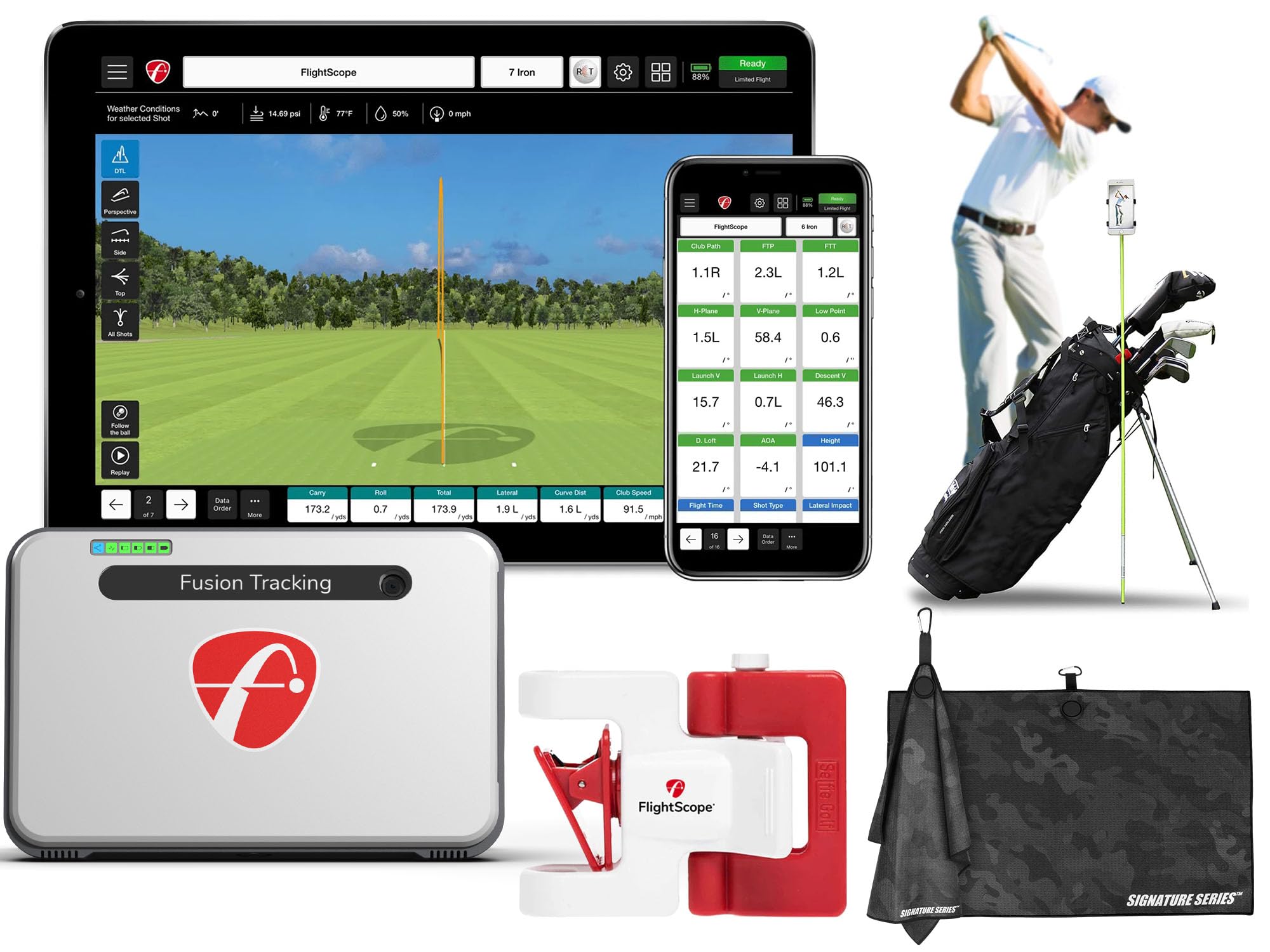 Amazon.com: FlightScope Mevo+ Pro Package GPS Golf Simulator