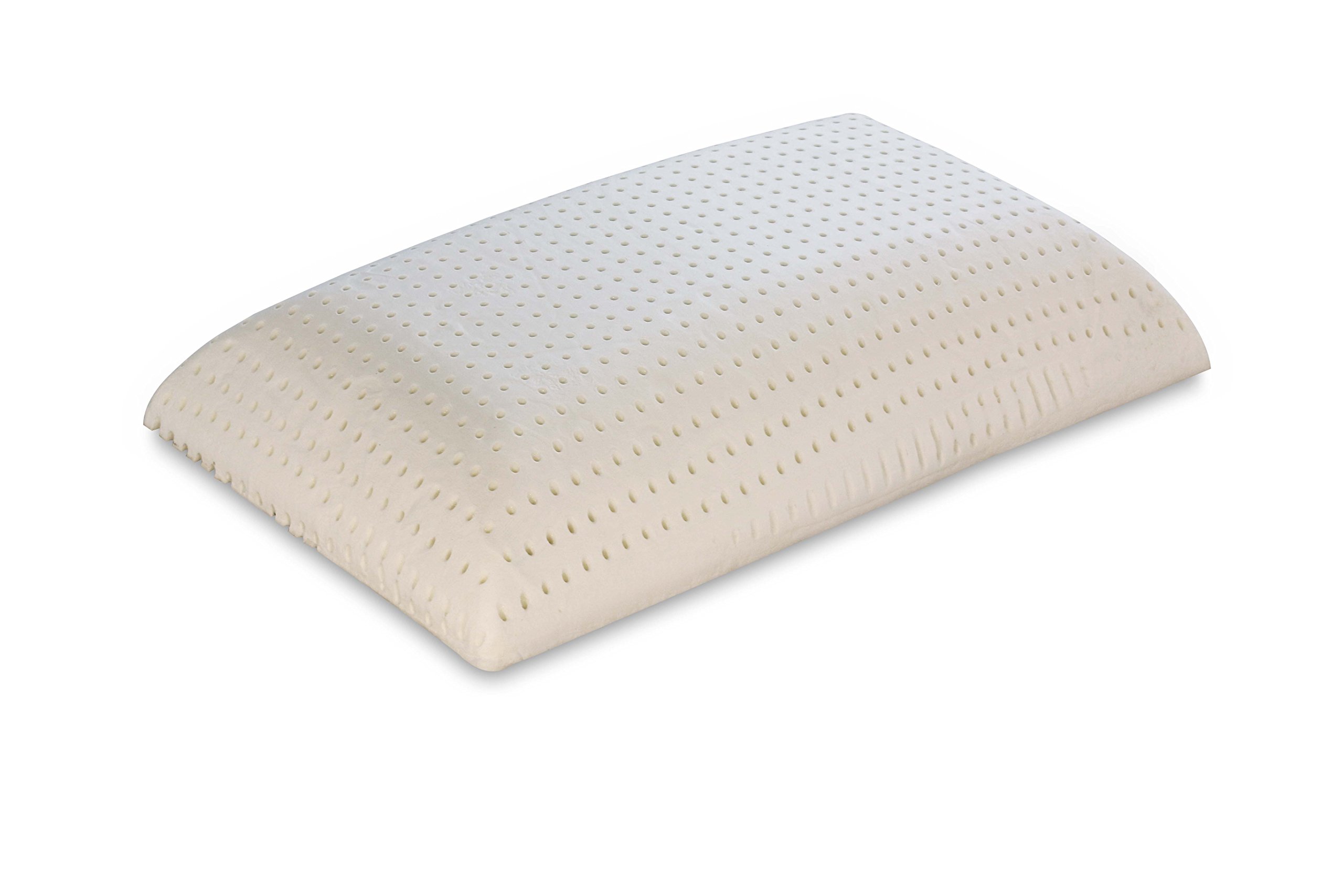 Evergreenweb - Almohada cervical de espuma viscoelastica - TRILOGY - alto 15 cm, duble funda de Silver Life y algodon - Desfundable y lavable