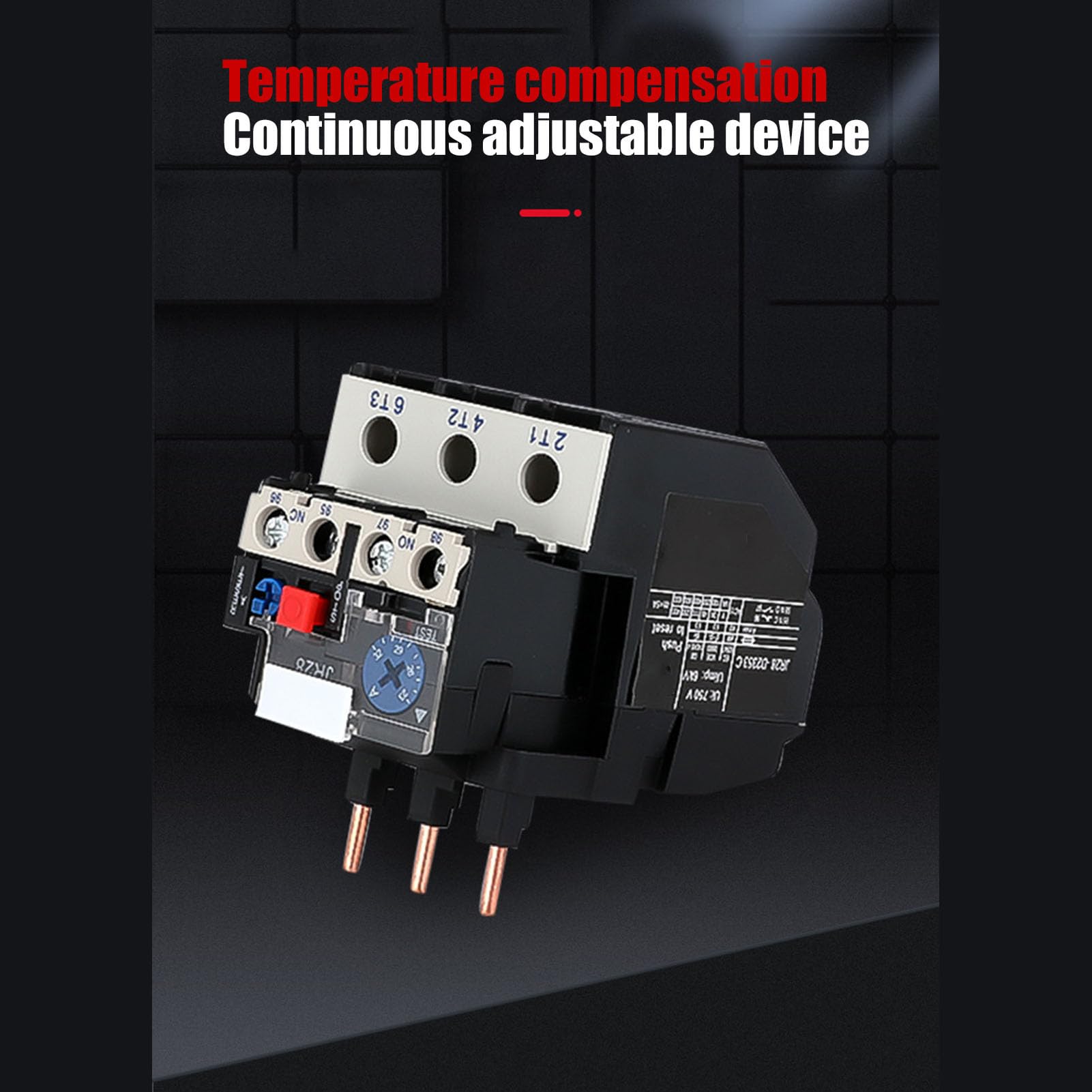Heat Overload Relay, 400V 600V Thermal Overload Relay Protector Fine Workmanship 12?18A Temperature Compensation for Circuit Safety