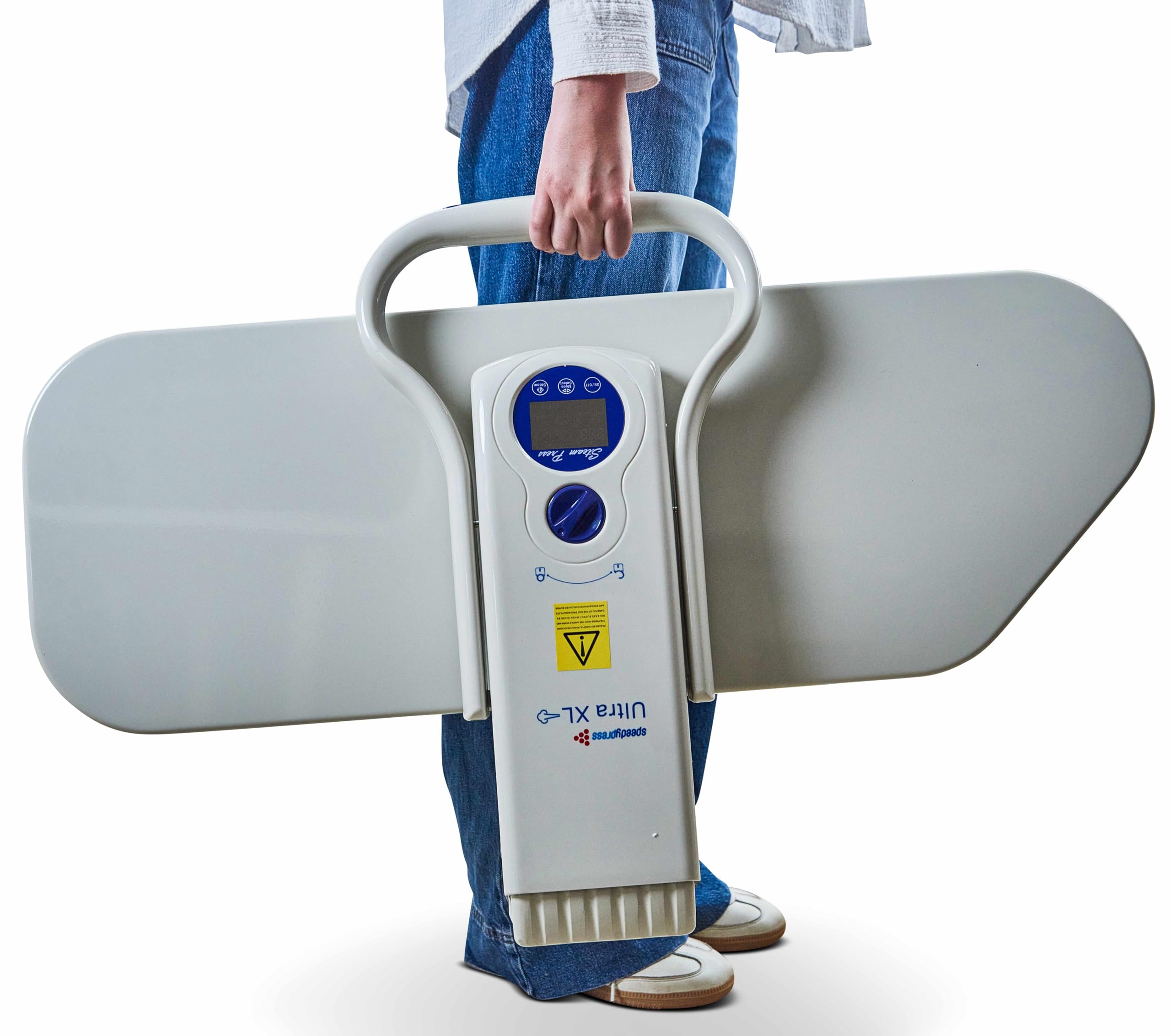 Ultra XL presse à repasser à vapeur pour la maison la plus grande et la plus avancée en Europe (90 x 31 cm, 2 200 watt) pour un repassage ultra rapide (+ housse supplémentaire)