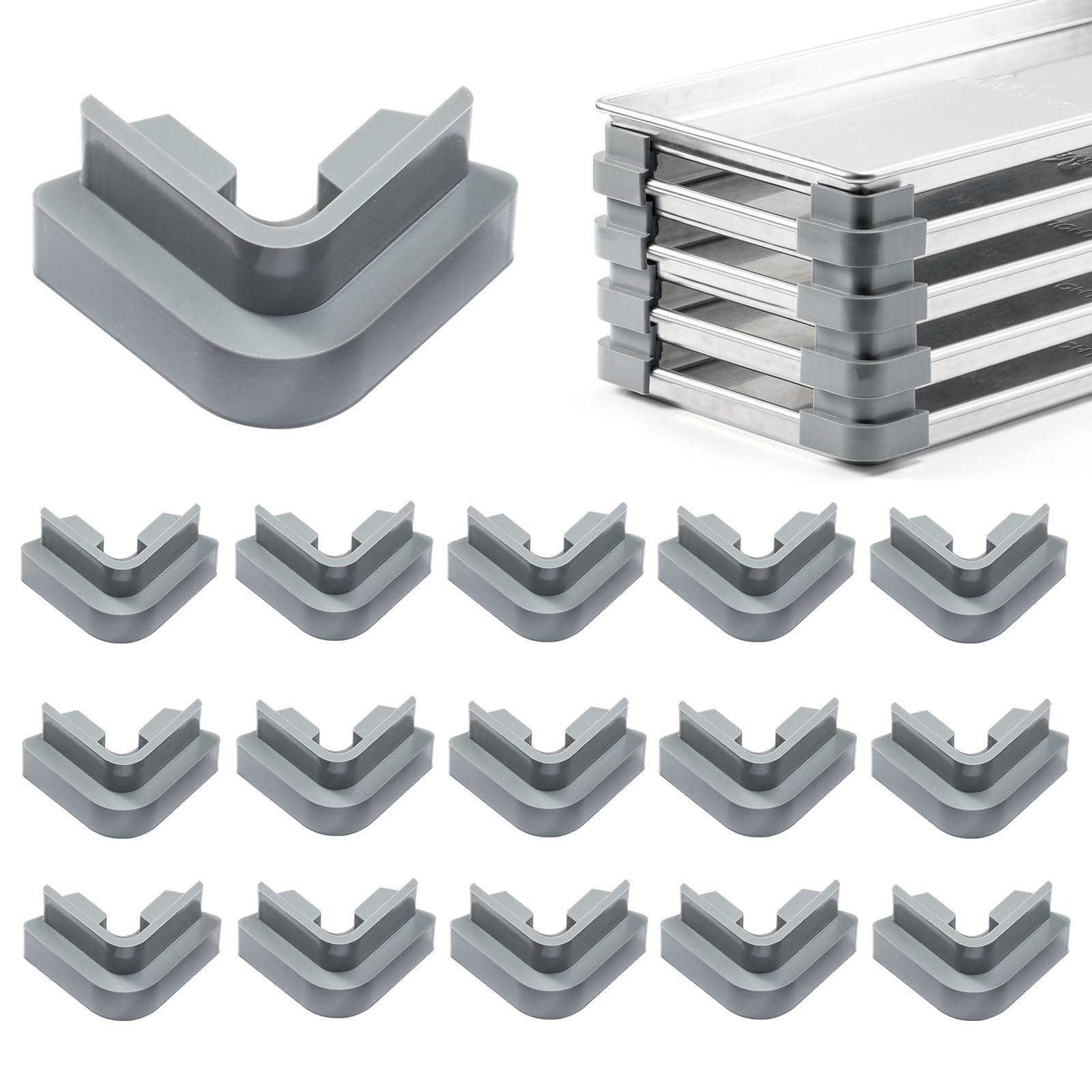 View 1 of 16 pcs Silicone Tray Stackers for Harvest Right Freeze Dryer Trays –Freeze Dryer Accessories Stacks for Harvest Right Freeze Dryer Accessories