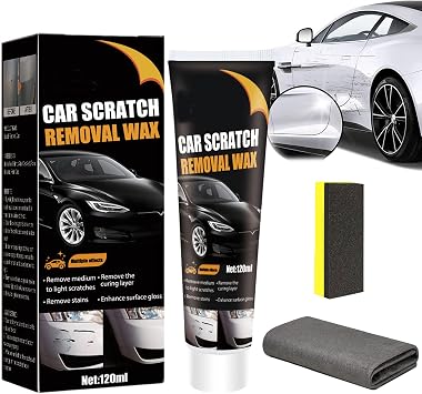 Scratch Repair Wax for Car, 2024 New Formula - Car Scratch Repair Paste, Nano Sparkle Cloth Car Scratch Remover, Car Scratch Remover For Deep Scratches 1Pcs