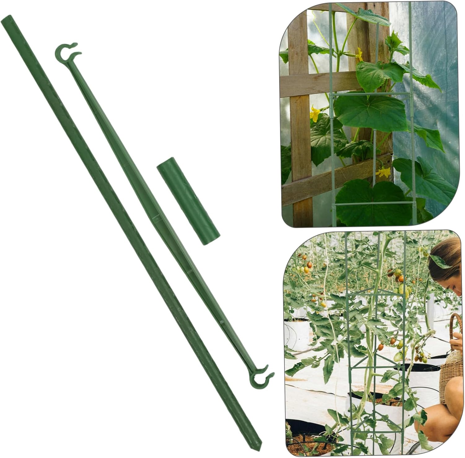 3Sets Metal Garden Trellis for Climbing Plants Durable Support Frame for Potted Plants Unique Design for Flowering Vines Vegetables for Charming Outdoor Spaces