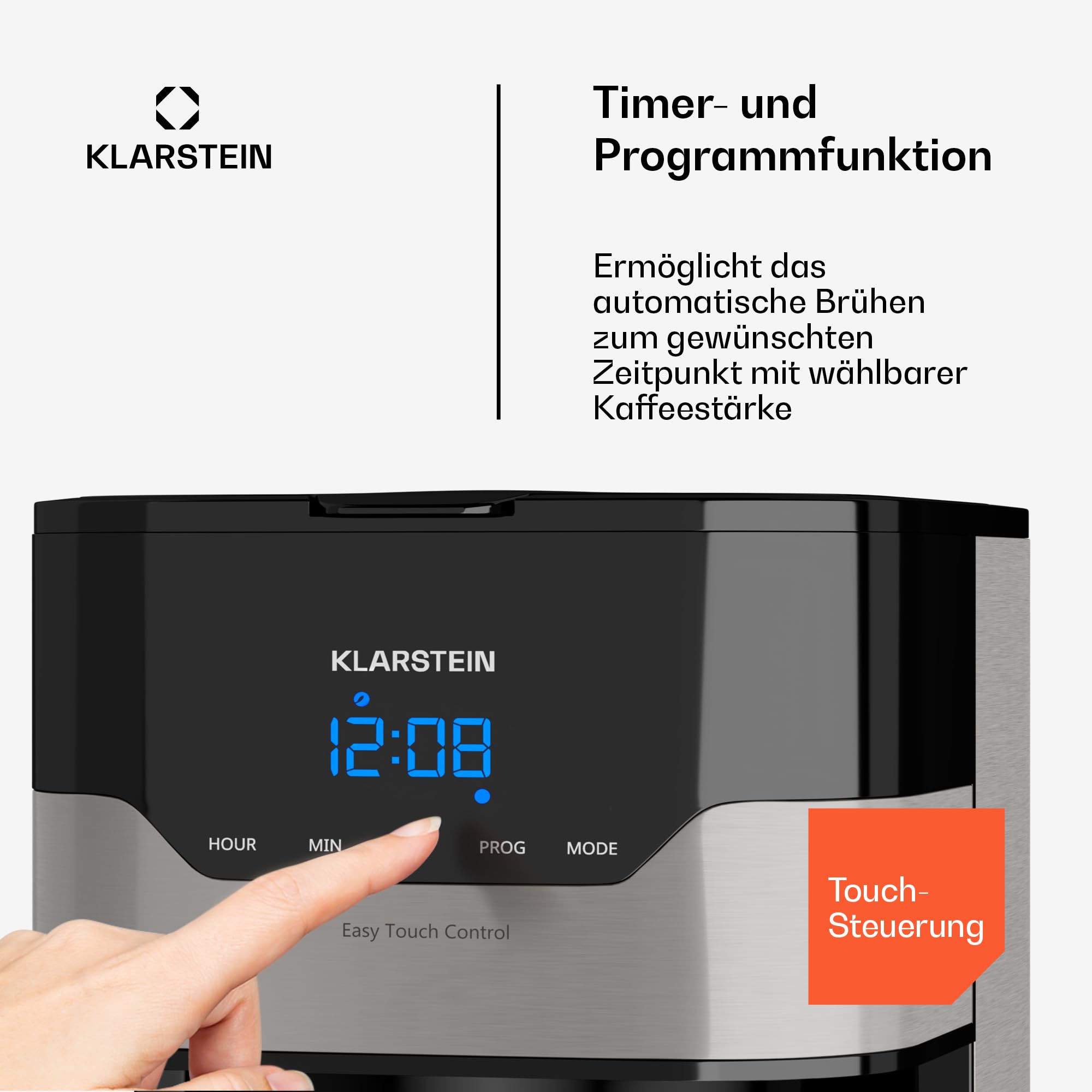 Tarrington House Koffiezetapparaat CM2230 S, 1,25 liter, 12 kopjes, 980 W, anti-druppelfunctie, zilver/zwart