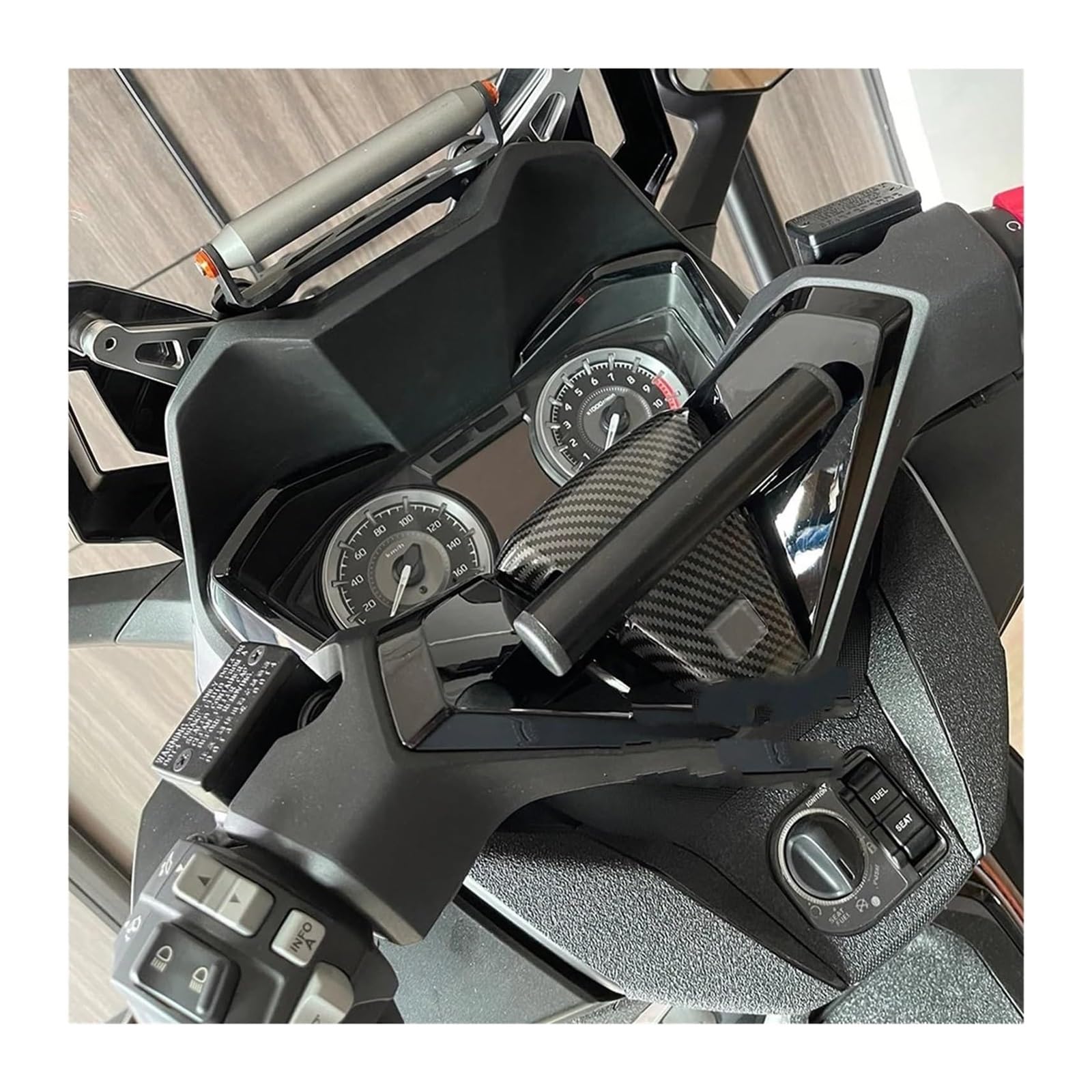 pour Moto Support Navigation GPS pour NSS350 2021 2022 2023 Moto 25 Mm Conduite Enregistreur GPS Téléphone Navigation Support Montage Guidon(B)