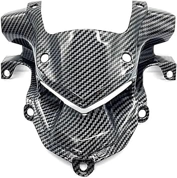 Motorcycle front fairing headlight upper cover beak and nose cone extension suitable for Kawasaki Z900 2017-2019Carbon Fiber Look