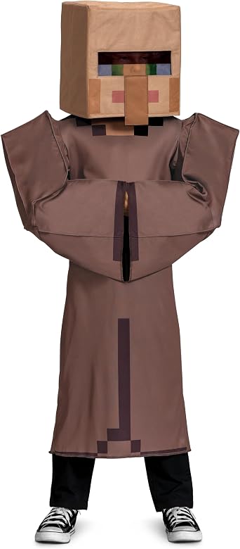Disguise Boys Minecraft Villager Costume, Official Minecraft Deluxe Kids Costume