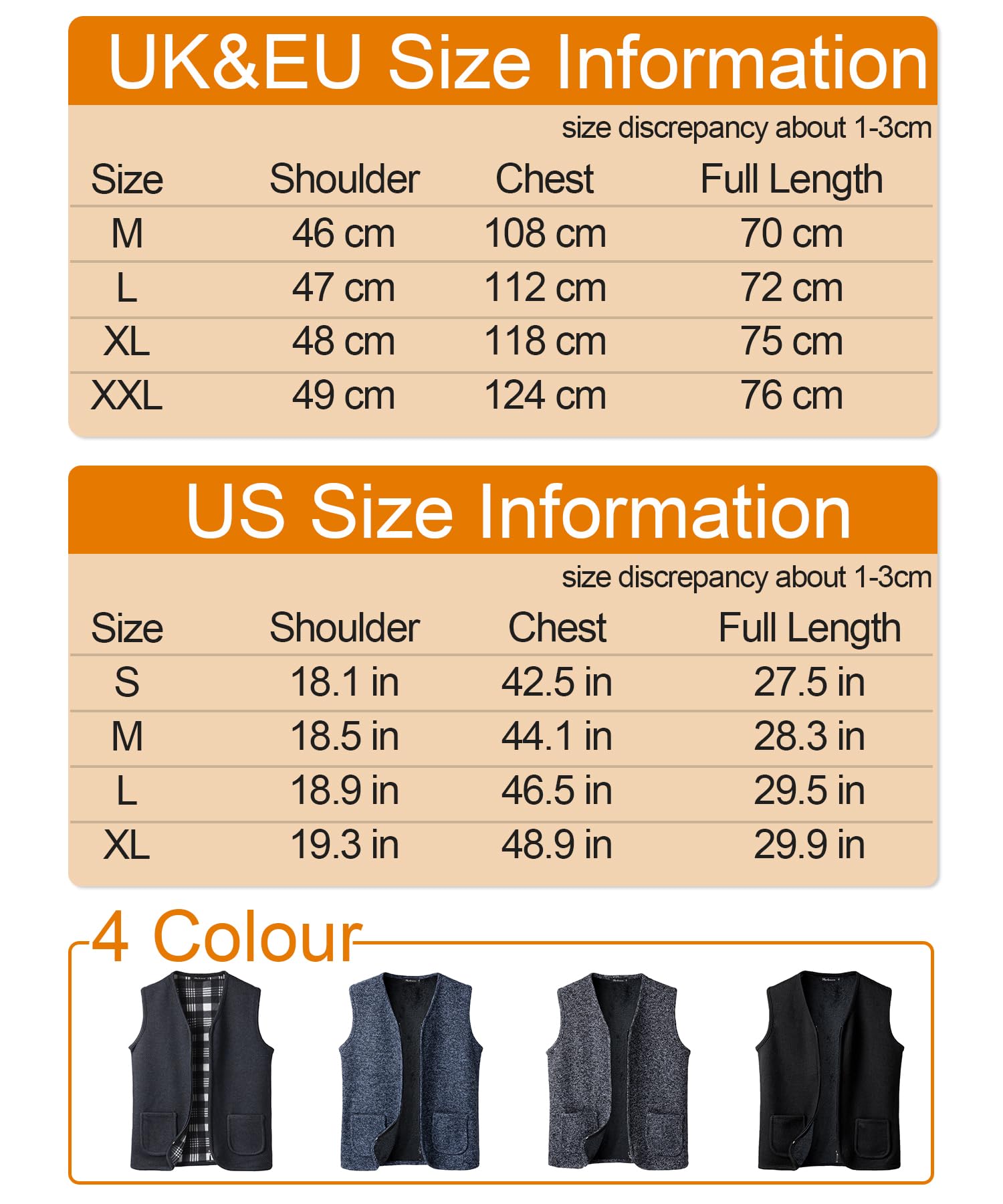 Chalecos Exteriores de Punto para Hombre Forro Polar Cárdigan sin Mangas Otoño Invierno Cremallera Chaqueta de Suéter Cálido Caballero