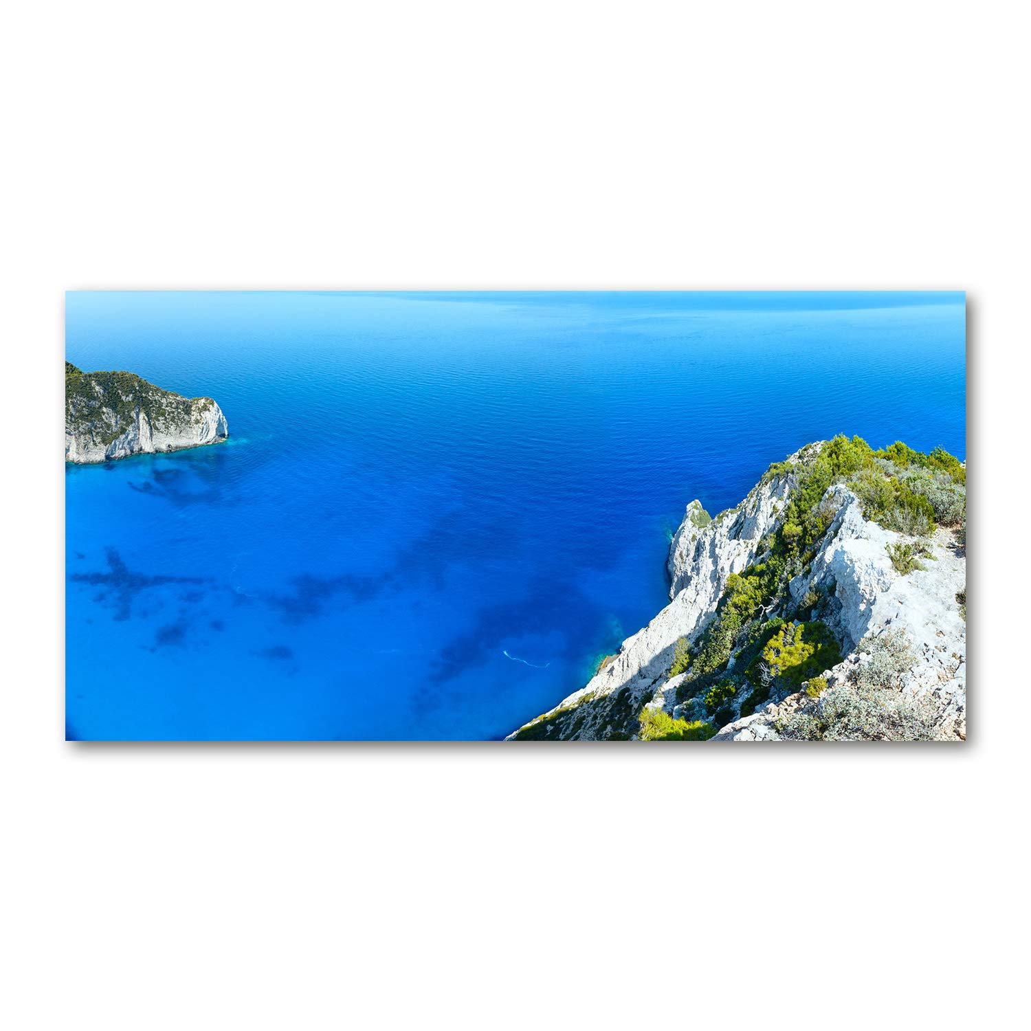 Tableau acrylique 120x60cm Zakynthos Grecia déco murale verre plastique