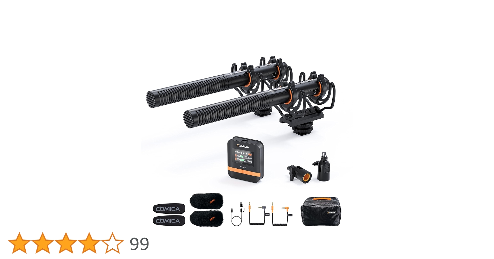 comica VM40 ワイヤレスガンマイク【32BIT内部収録】 Amazon | ワイヤレスマイクcomica VM40 COMBO 2人用ビデオ