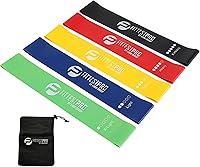 Limm Fittest Pro Resistance Loop Bands Set of 5 - Durable Non-Slip Bands for Legs, Glutes, Butt, Yoga, Pilates, Rehab & Home Workouts