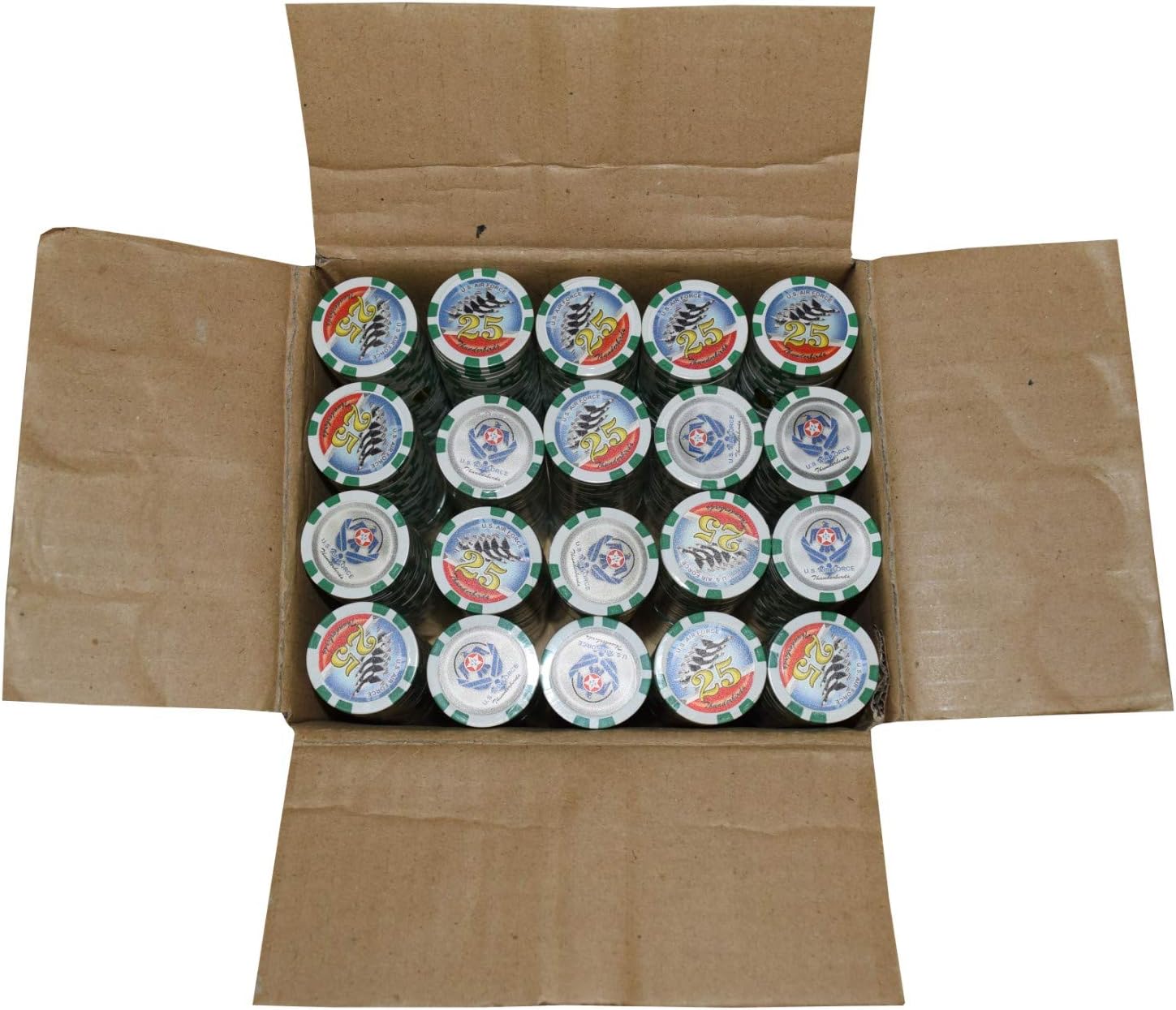 Poker Chips - (1000) $25 Thunderbird 11.5 g Clay Composite