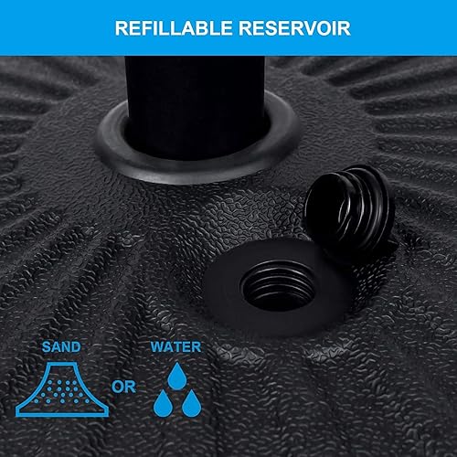 Miniatura 6 de Simple Deluxe Base de sombrilla de patio rellenable de 20 pulgadas con soporte, para césped al aire libre, jardín, patio, cubierta, capacidad de