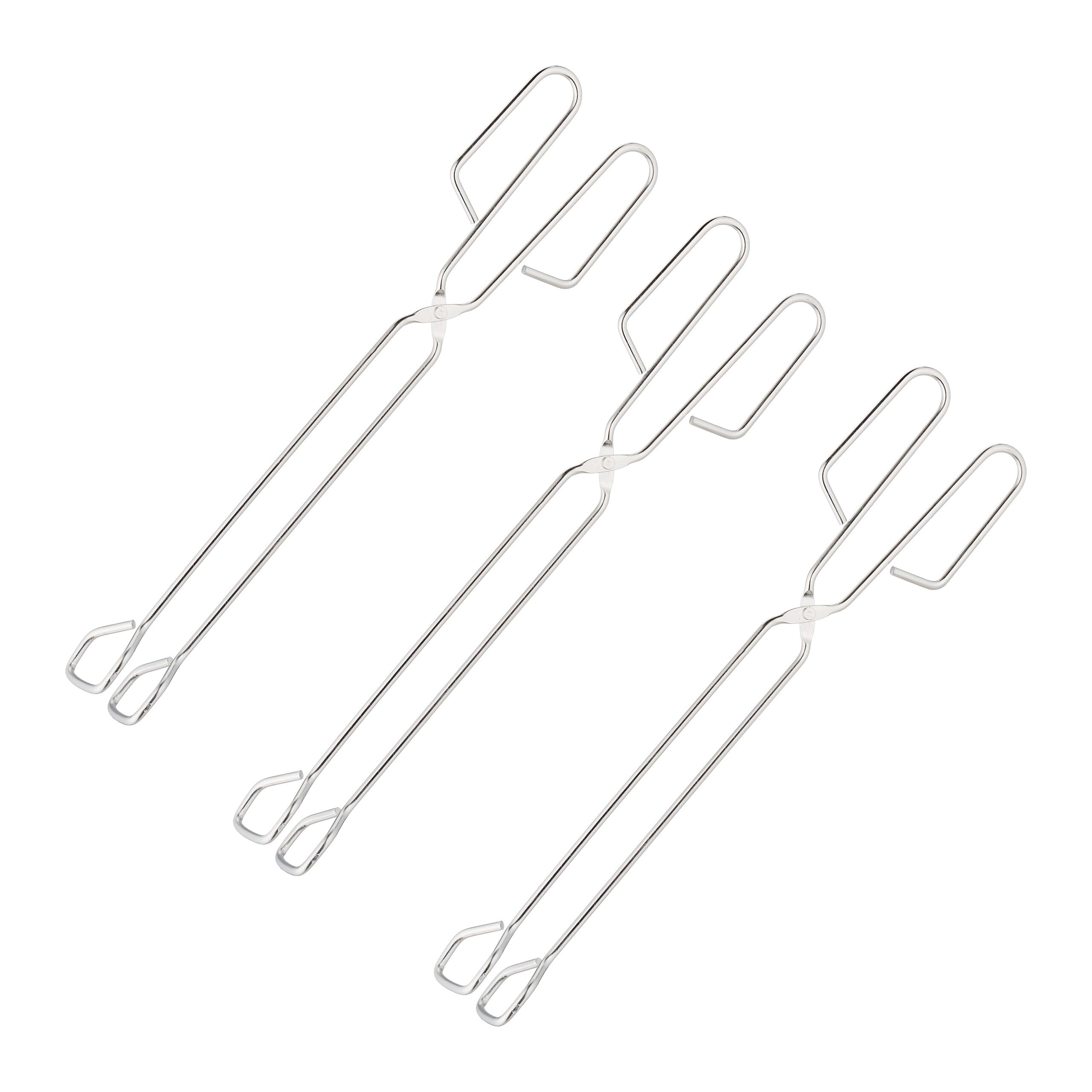 Pinzas De Cocina Con Puntas De Madera - Acero Inoxidable, Antideslizantes, Resistentes Al Calor, Fáciles De Limpiar