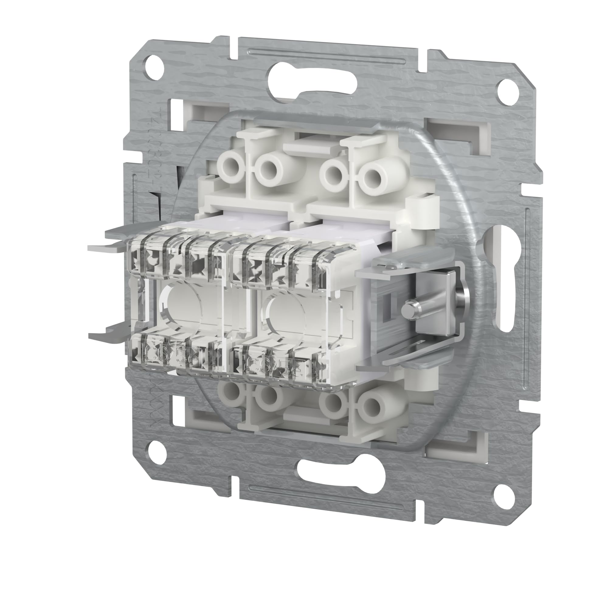 Schneider Electric Asfora EPH4870121D RJ45 Cat.6e - Enchufe de red (2 enchufes, conector de datos, IDC), color blanco