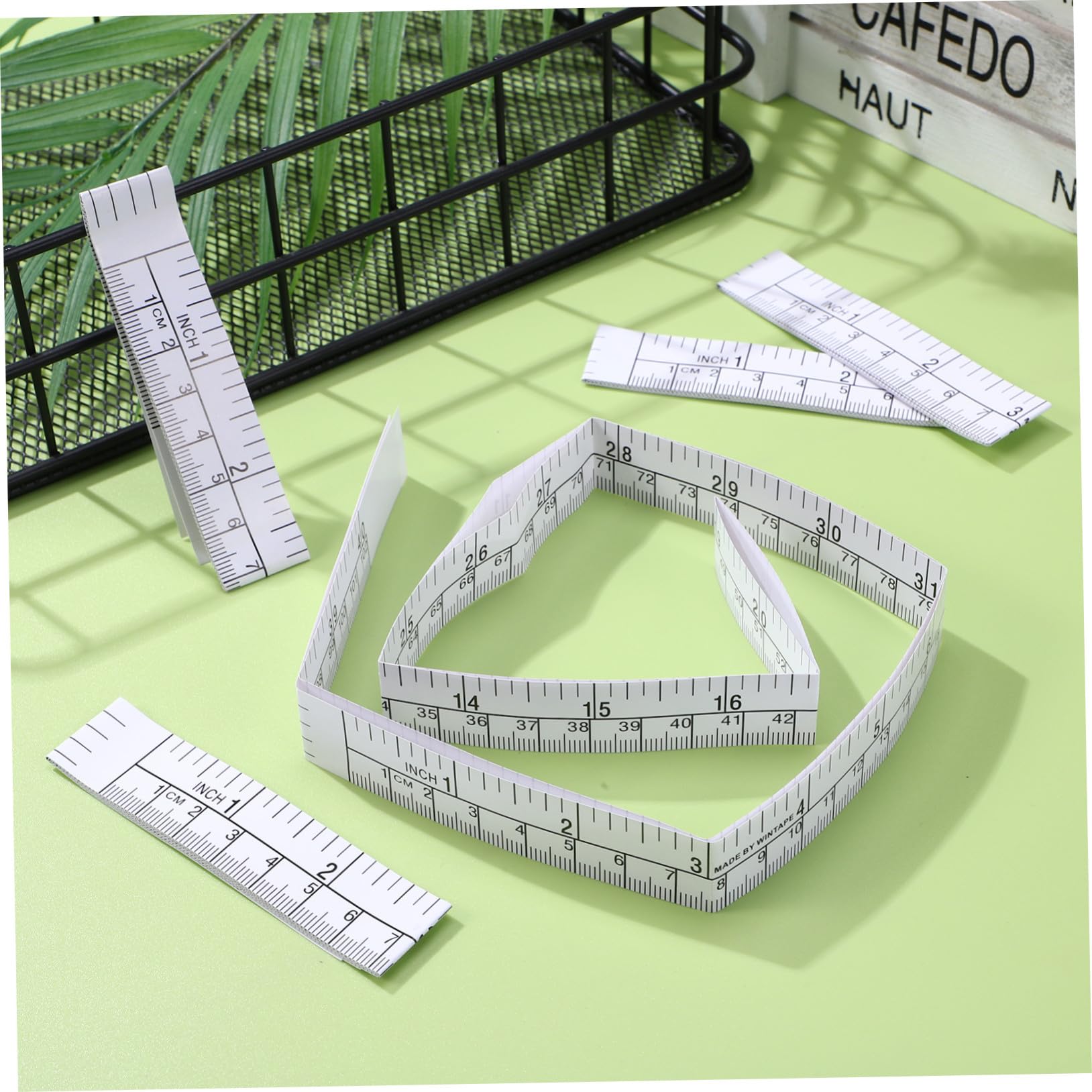 SHINEOFI 4 Set Pz Rullino Carta Misuratore Monouso Per Misurazioni Corporee E Progetti Creativi Strumento Misurazione E Facile 25 Pezzi * 4