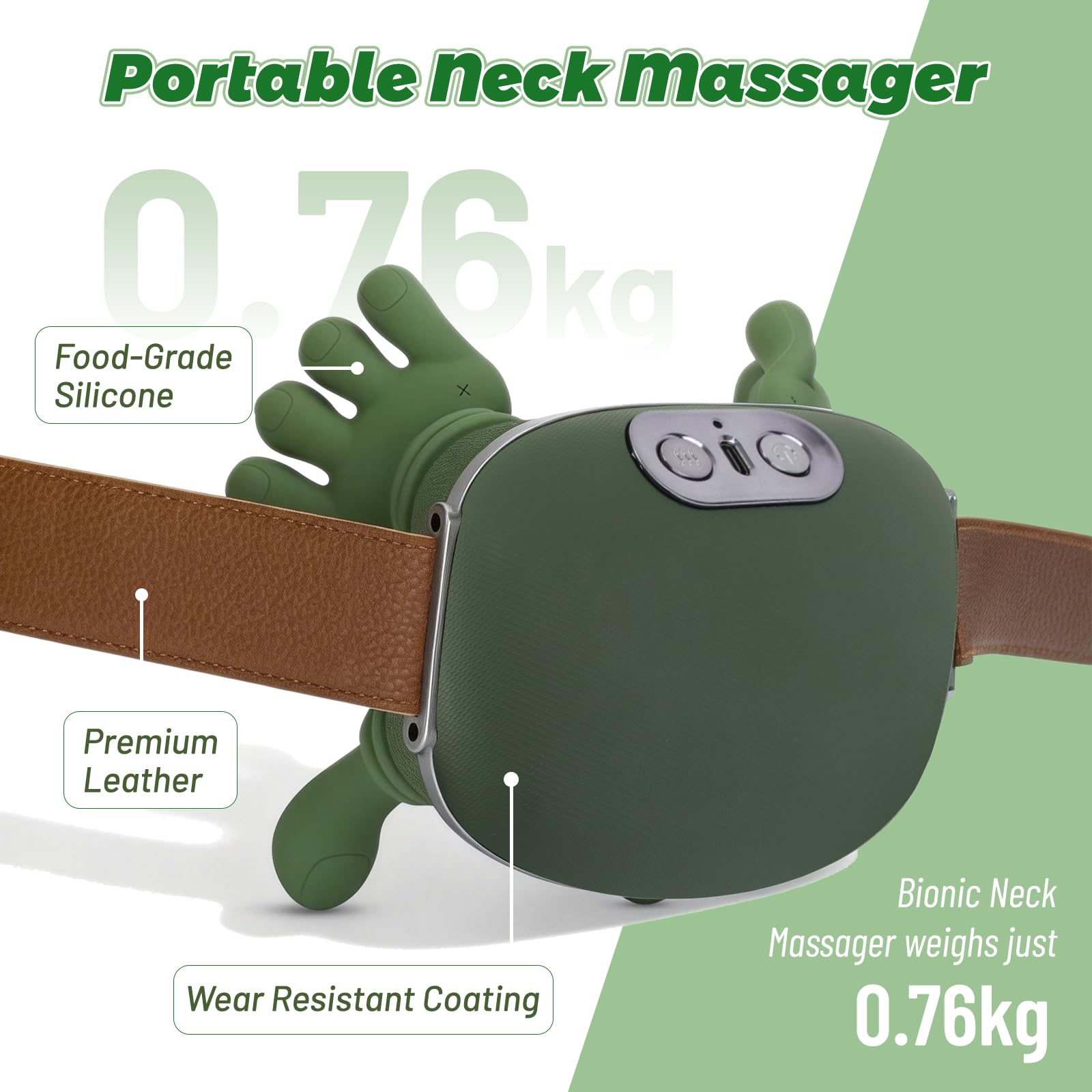 Masseur Cervical 4D avec Chaleur, Masseur Dos Et Cervicales Pour La Nuque Et Les Épaules, Se Détendre Et Soulager Le Stress