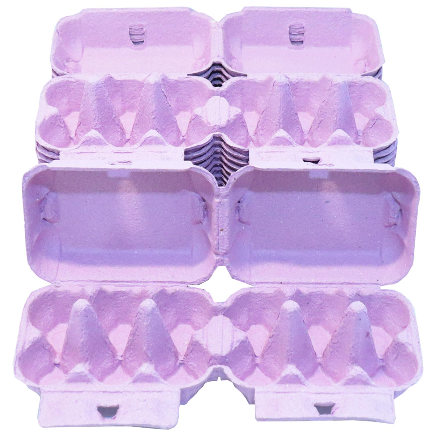 Homecentre Pink Home Centre Egg Boxes Trays 24 Pieces, Holds 6 Eggs, Recyclable,