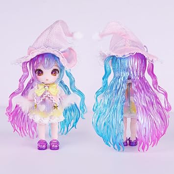 ICY Fortune Days 13cm bjd Doll - Anime Style Doll Set, Perfect for Gifts, Decorations, DIY Exercise, Collections, Girl Dolls 8+Gemini