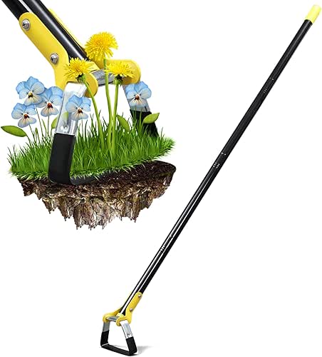 Hoe Garden Tool - Heavy Duty Hula Garden Hoe for