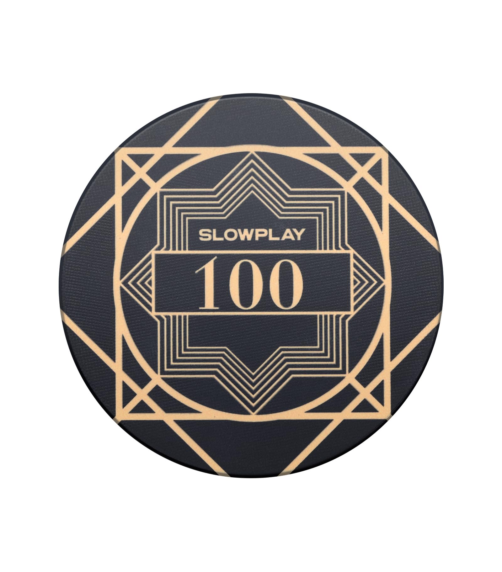 SLOWPLAY Nash, fiches da poker in ceramica di grado casinò, 10 grammi, per Texas Hold'em, chip professionali da 39 mm, confezione da 50 con denominazione di 100