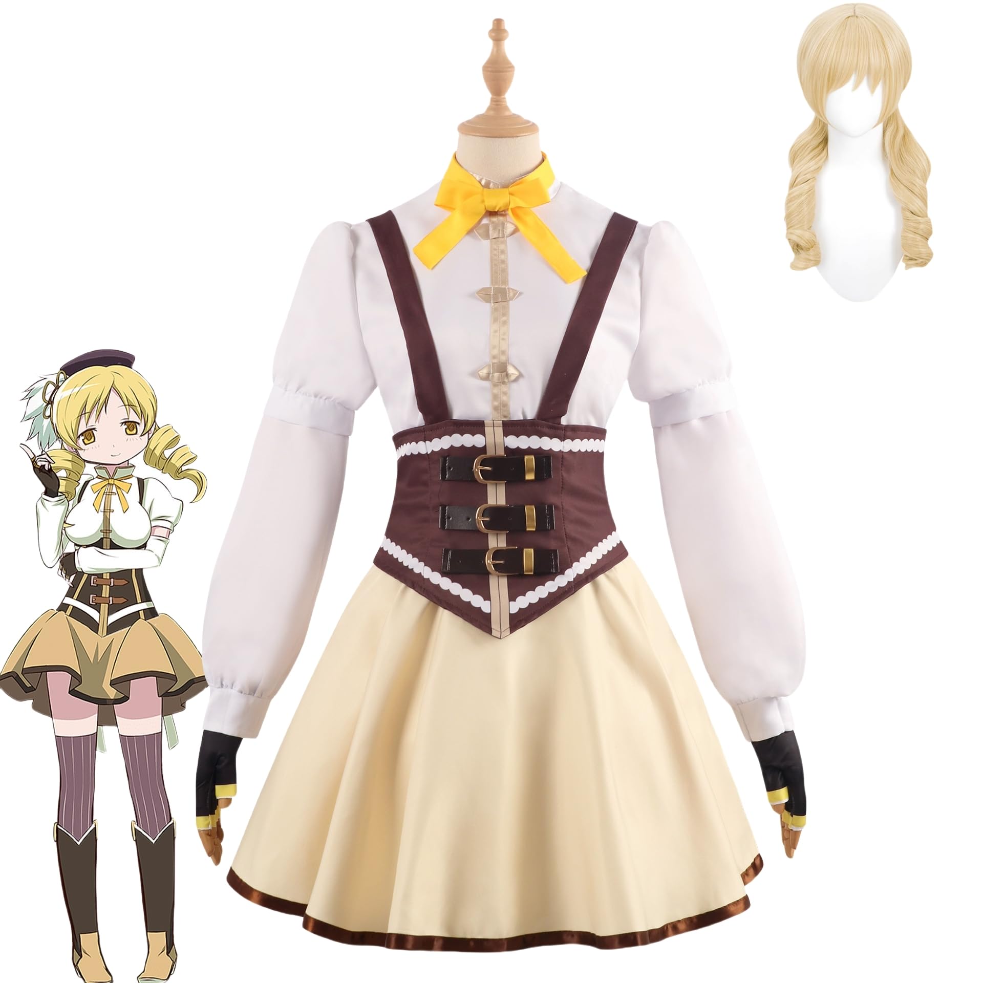 Amazon.co.jp: NINIOK 魔法少女まどか☆マギカ 巴 マミ コスプレ 衣装 