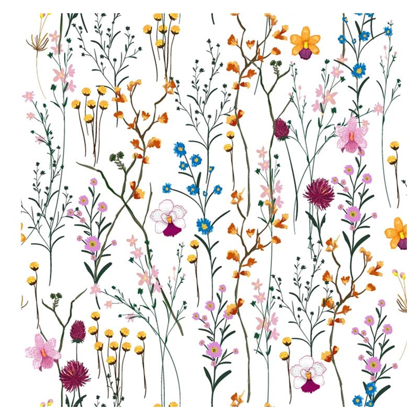 Pegatinas de Pared Vinilos de pared florales extraíbles BRICOLAJE Flor Vines Art Decor Wall Pegatinas Murales Fondos de pantalla gratis para sala de estar TELEVISOR Fondo Niños Gilrs Habitaciones Deco
