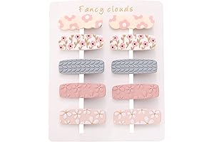 FANCY CLOUDS Hair Clips Flower Barrettes Accessories for Girls Women