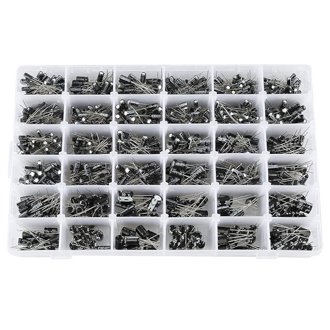 铝电解电容器组合套件 36种值 10V~50V 0.1uF至1000uF