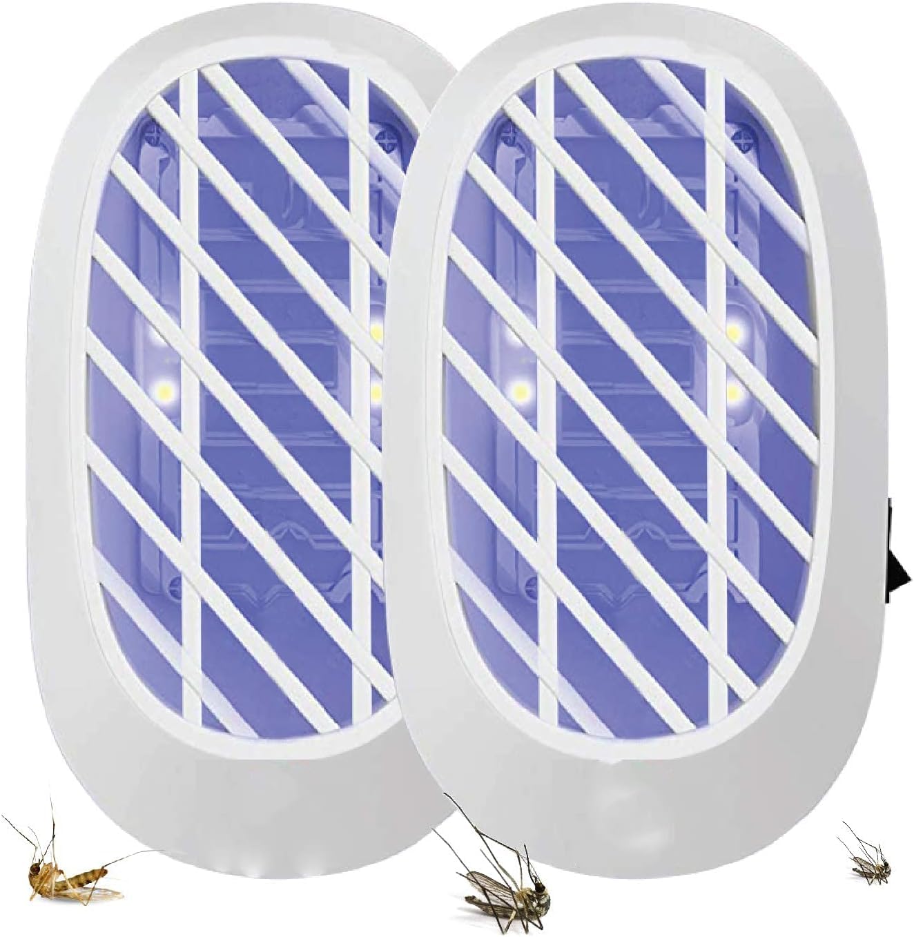 2 Packs Bug Zapper Plug in, Mosquito Killer Indoor, Ultrasonic Pest Repeller, Electronic Repellent Plug in Pest Control for Mice, Cockroaches, Ants, Fly, Mosquitoes, Rodent, Harmless to Pets and Human