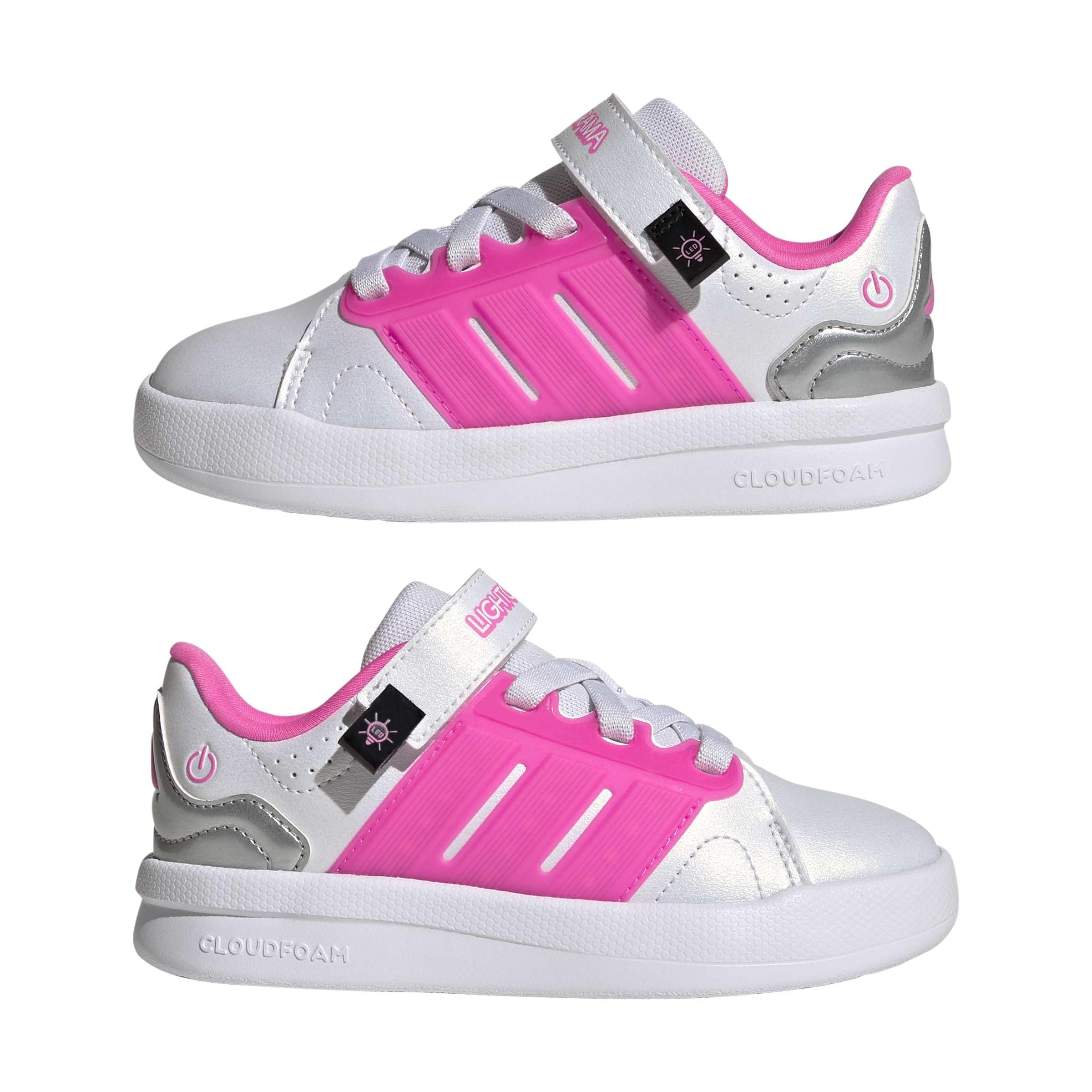 adidas Uniseks - dzieci Lightorama Court Shoes Children White 13.5kBUTY