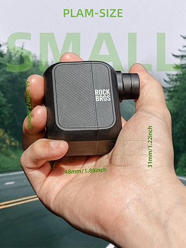 Miniatura 6 de ROCKBROS Mini bomba de bicicleta Bomba de neumático de bicicleta portátil 100PSI Bomba eléctrica de bicicleta Mini bomba de aire Inflador de