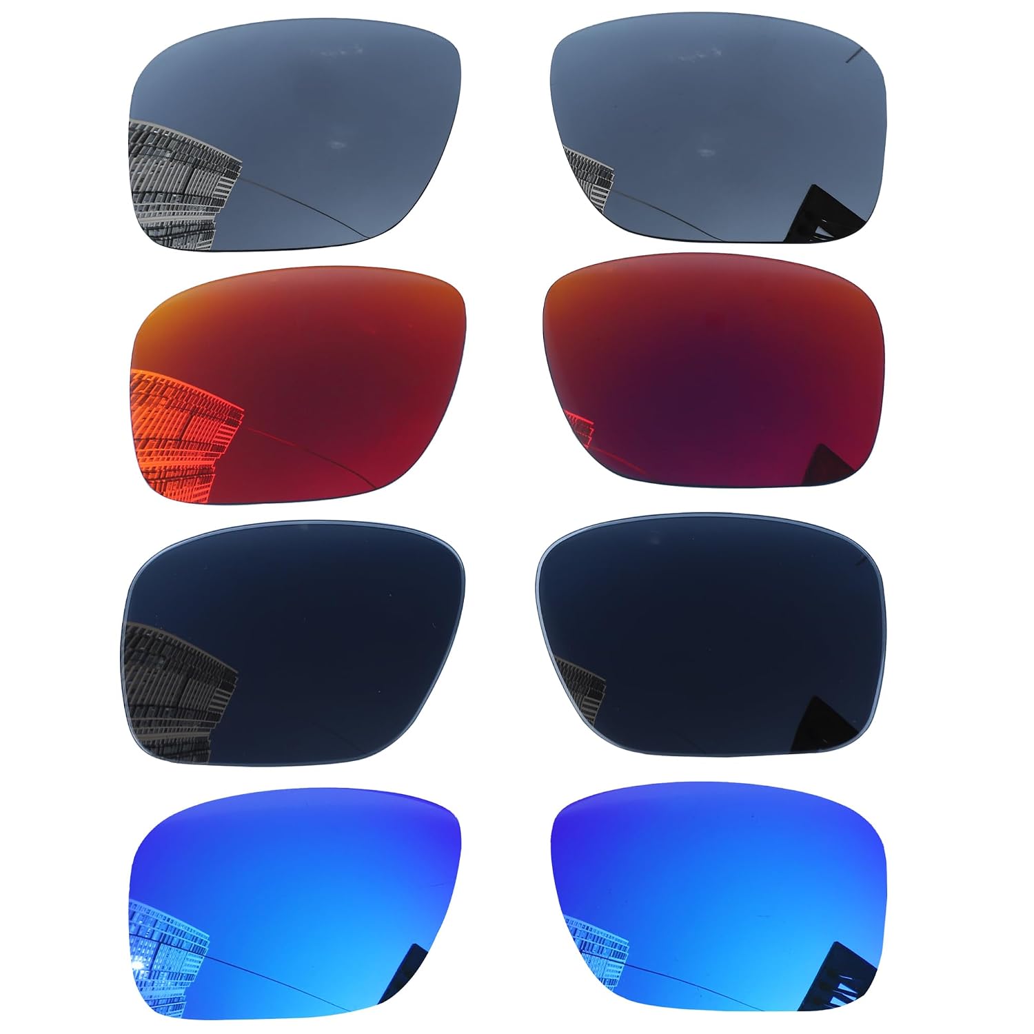 Acefrog 4 Pairs of Polarized Replacement Lenses for Oakley Holbrook OO9102 Sunglasses, Perfect Fit, Shatterproof, Scratch ...