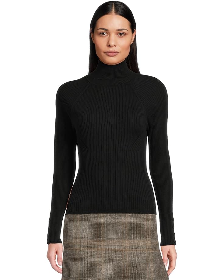 Lilla P Slim Rib Turtleneck - Main View