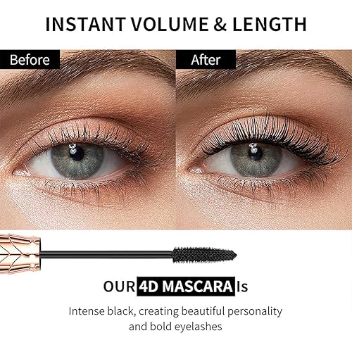 Miniatura 6 de Yanqina - Máscara de pestañas Yanquina 4D de fibra de seda, máscara Yanqina 4D 2 en 1, máscara de pestañas súper larga Yanqina, máscara de pestañas