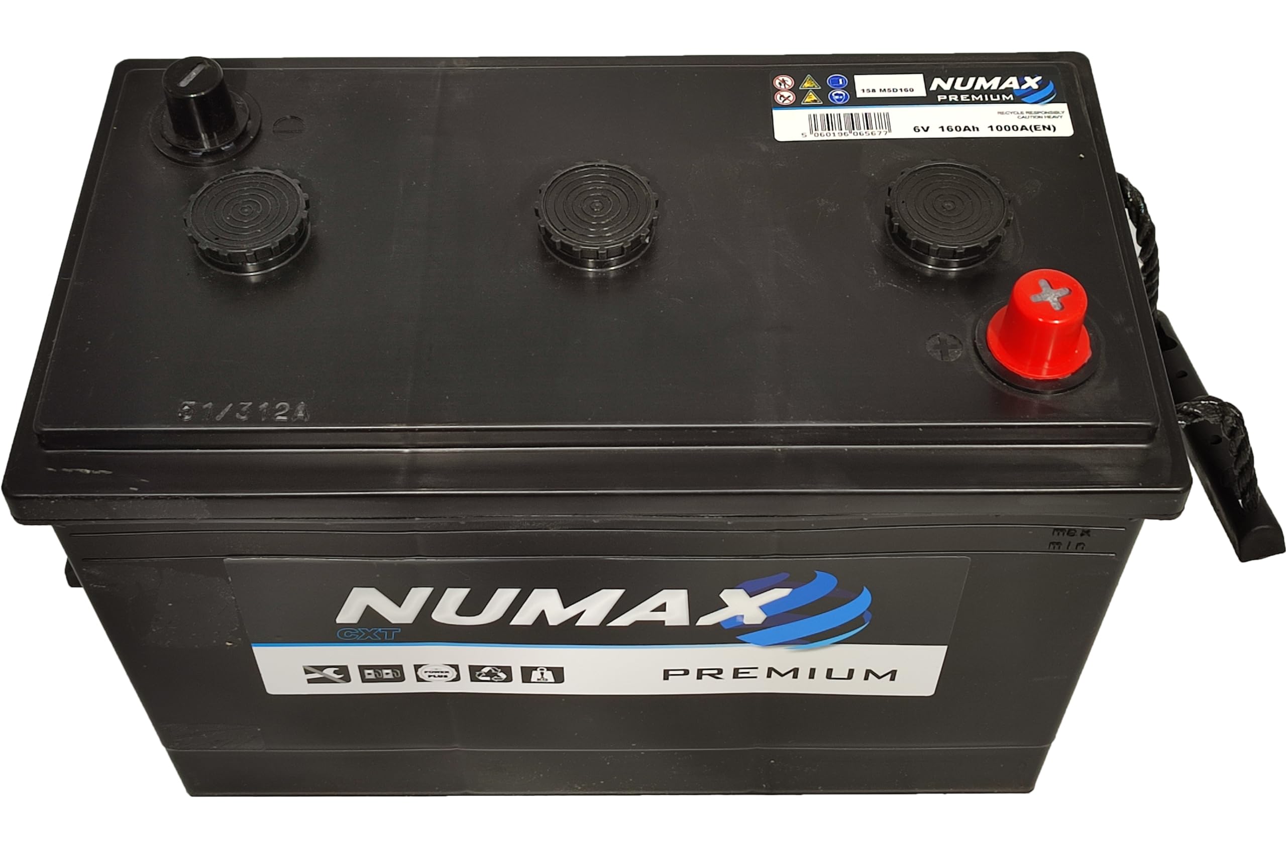 Batterie de démarrage Numax Premium 6 Volts M5D 158 6V 160Ah / 1000A