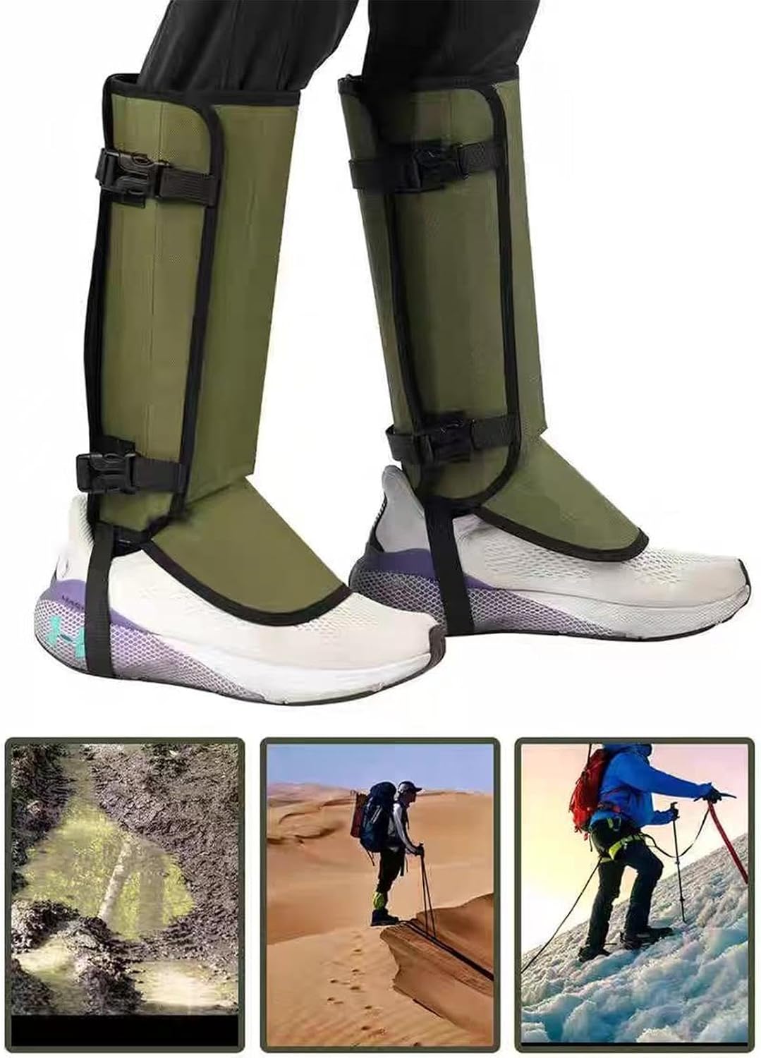 Snake Guards for Legs, Leg Bite Guard Protection - Knee High Snake Gaiters | for Hiking Fishing Running Farm Climbing Camping Working Backyard Garden