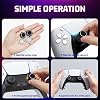 Analog Stick Cap Protective Head, Silicone Thumb Grip | Thumb Stick Silicone Caps Grip Protection Accessory Set for PS5 / PS4 / PS3 / Xbox Series S/X Switch Controller Arm (4 pieces) (Black-White)