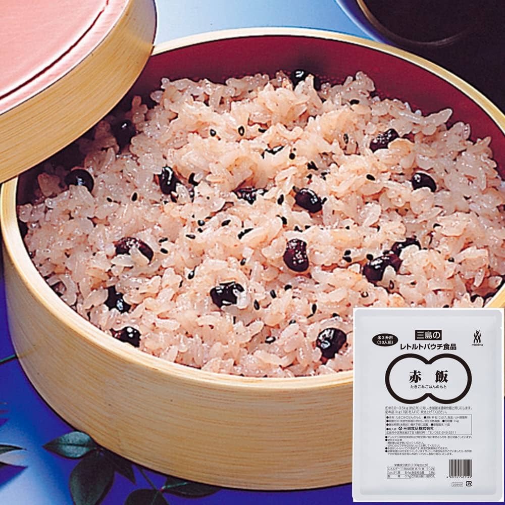Amazon.co.jp: 三島食品 赤飯 1kg : 食品・飲料・お酒