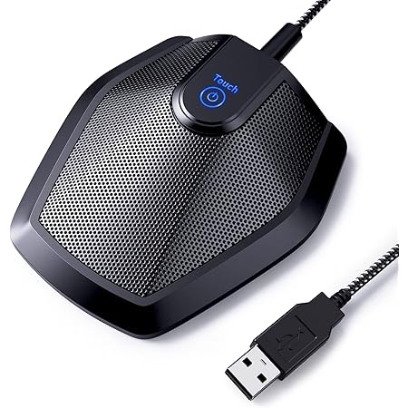 TONOR Conference USB Microphone, Omnidirectional Condenser PC Mic for Video Conference, Recording, Skype, Online Class, Court Reporter, Plug & Play Compatible with Mac OS X Windows PC Compute, G11