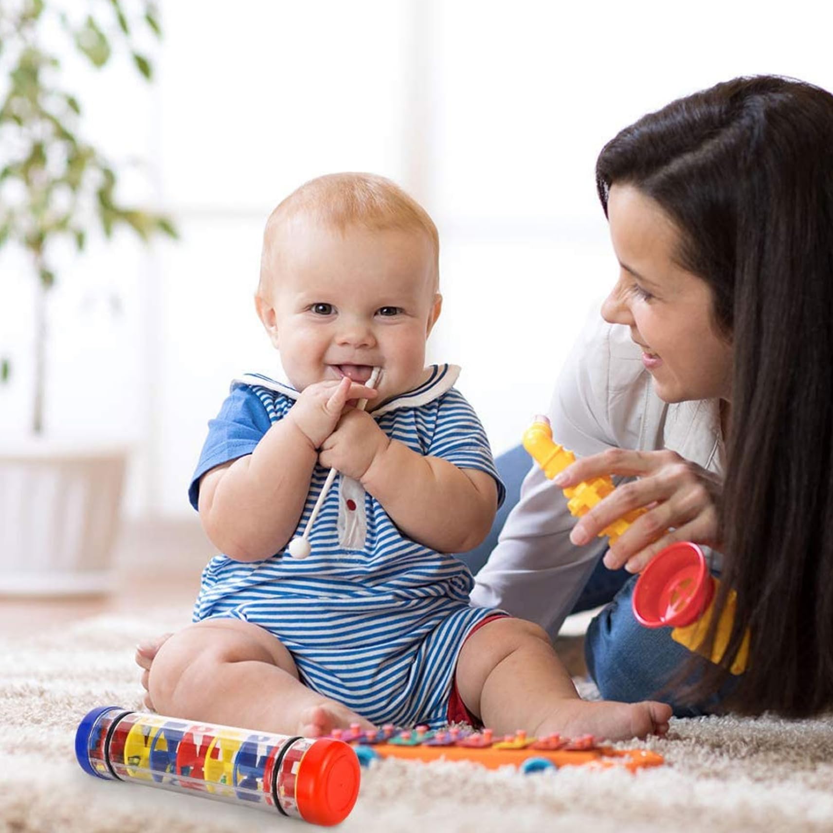 Generic Sonaglio Pioggia, Rainmaker Rainfall Sonaglio Giocattolo Abilita Motoria Fine Tubo Sonoro Giochi Neonato Per Pioggia Bastone Sensoriale Sviluppo Capacita Neonati Regali