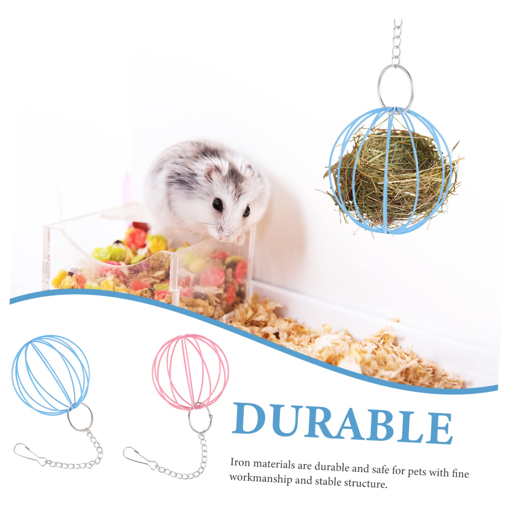 Supvox 10stücke Hängende Futterbälle Für Kleintiere Für Kaninchen Und Meerschweinchen Konstruktion Platzsparend Bunte Designs Für Spiel Und Futteraufnahme