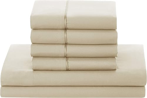 Miniatura 2 de Nestl Juego de sábanas  Juego de sábanas de microfibra suave de 4 piezas  Sábana bajera tamaño King, sábana encimera, 2 fundas de almohada  Blanco