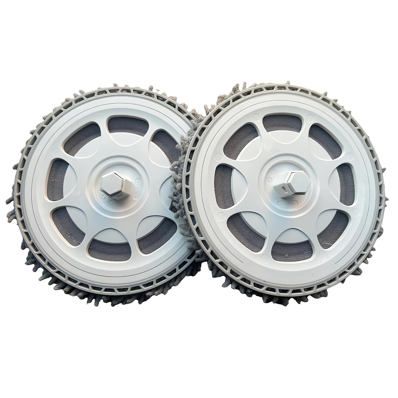Photo 1 of ?White?Mop pad Bracket kit Compatible with Roborock Qrevo MaxV, Qrevo S, Qrevo Pro,Qrevo Plus, Qrevo Master?Qrevo Slim?Qrevo Curv?Qrevo Edge?QV 35A?QV 35S?Qrevo S5V Robot,2 mop pad brackets?4 Mop Pads
