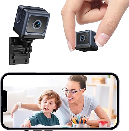 Mini cámara de seguridad HD para el hogar con visión nocturna 4K Mini cámara de niñera con control de aplicación para seguridad de oficina en casa y