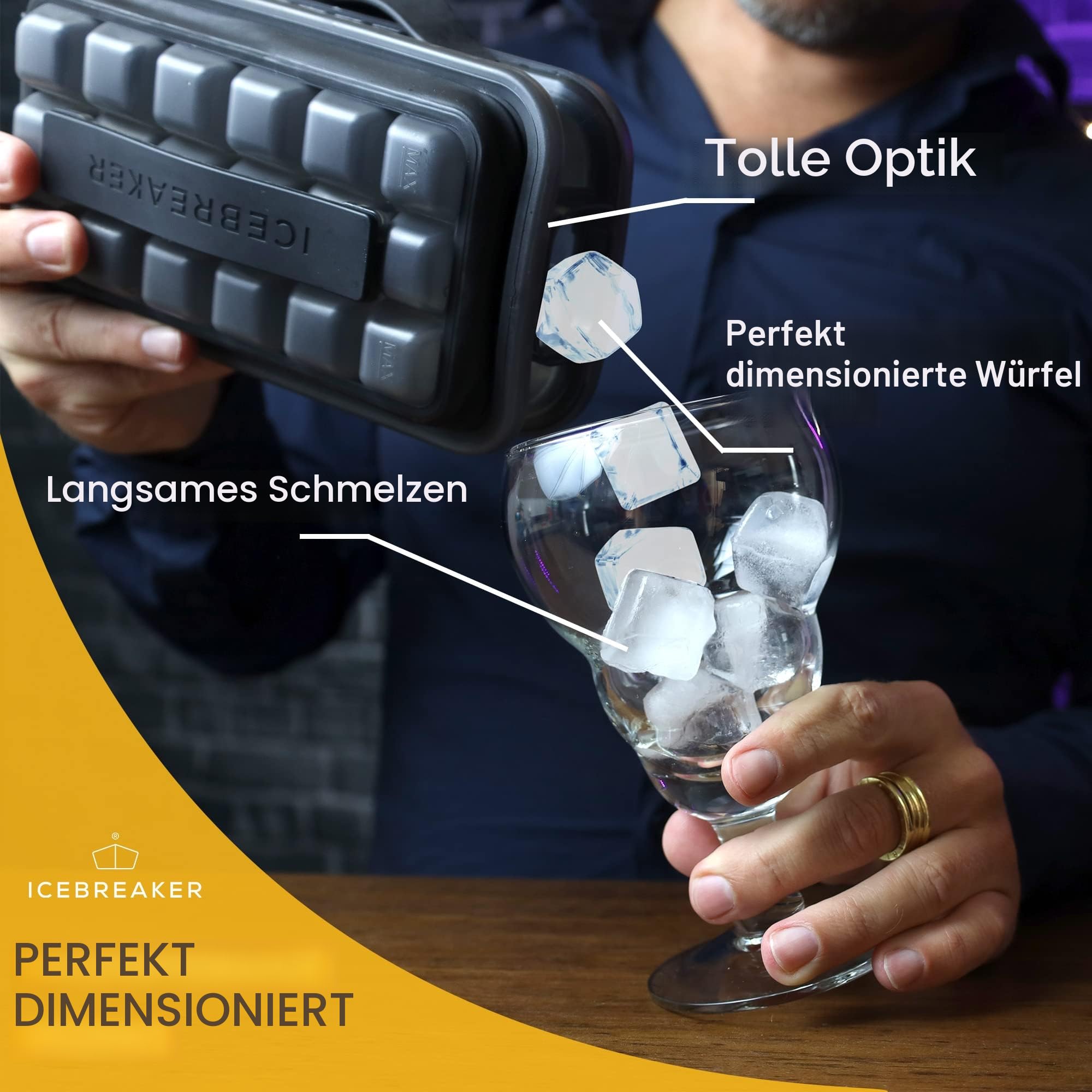 Eiswürfelbereiter Icebreaker Pop 2.0 schwarz