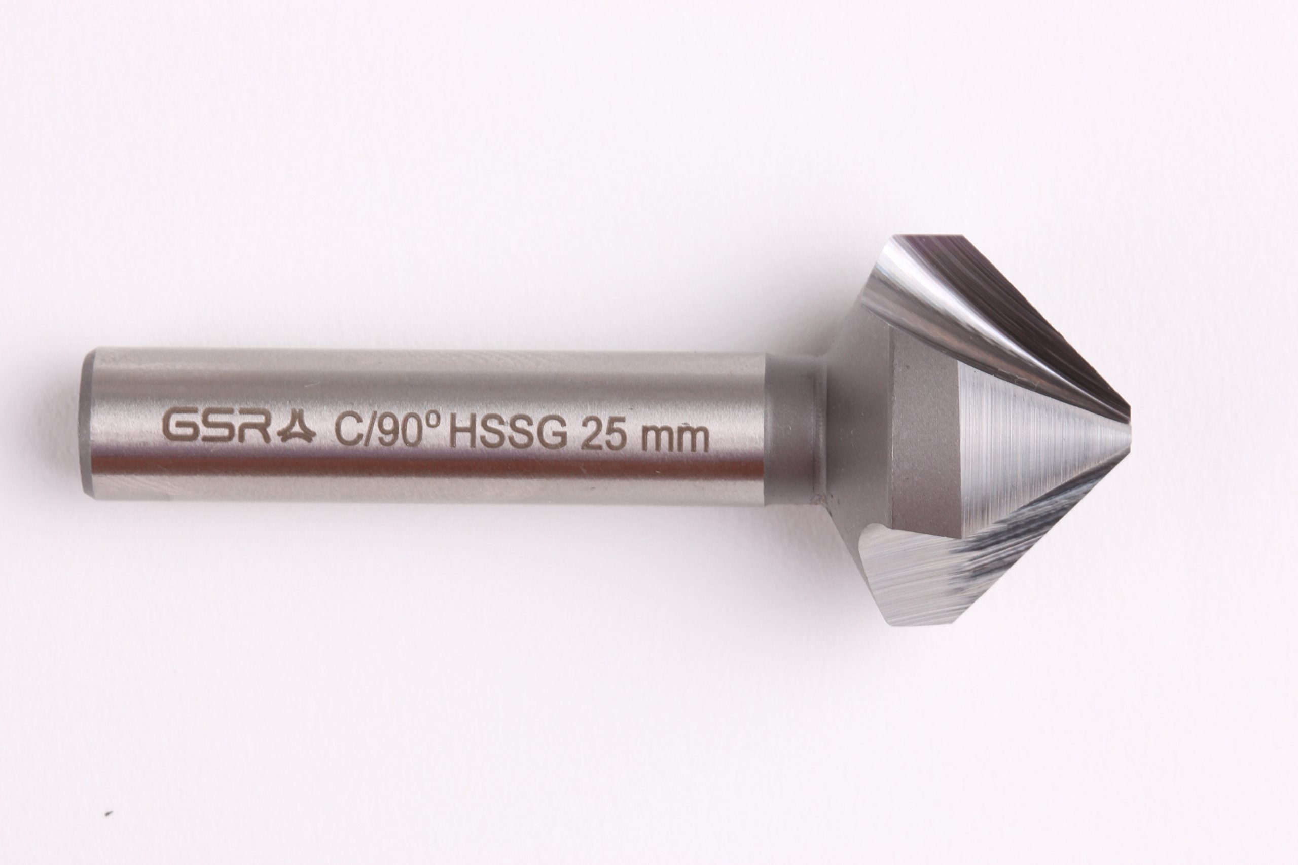 GSR-Profi Kegel - und Entgratsenker und Entratsenker HSS DIN 335 12,4 mm mit 3 Schneiden und 120° Senkwinkel; Senker: Entgrater