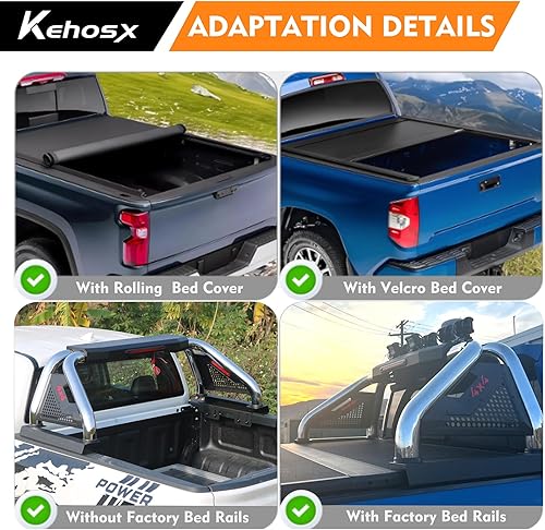 Miniatura 4 de Barras enrollables universales para camionetas, barras enrollables para camionetas, aptas para ColoradoCanyon, Ford Ranger, Nissan FrontierTitan,